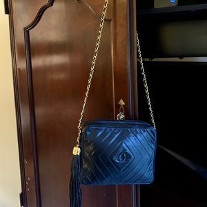 Authentic Vintage Chanel Lambskin Camera Bag